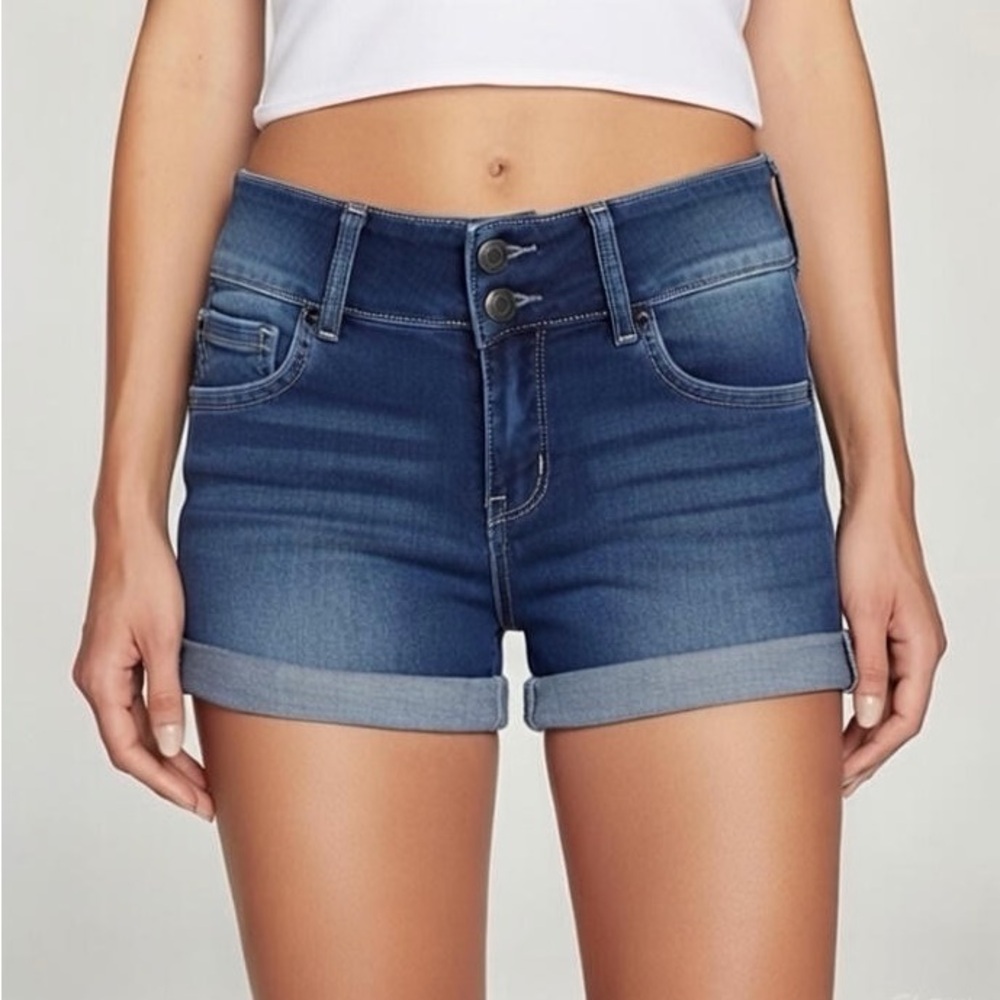 Wax Jean Mid-Rise Shorts